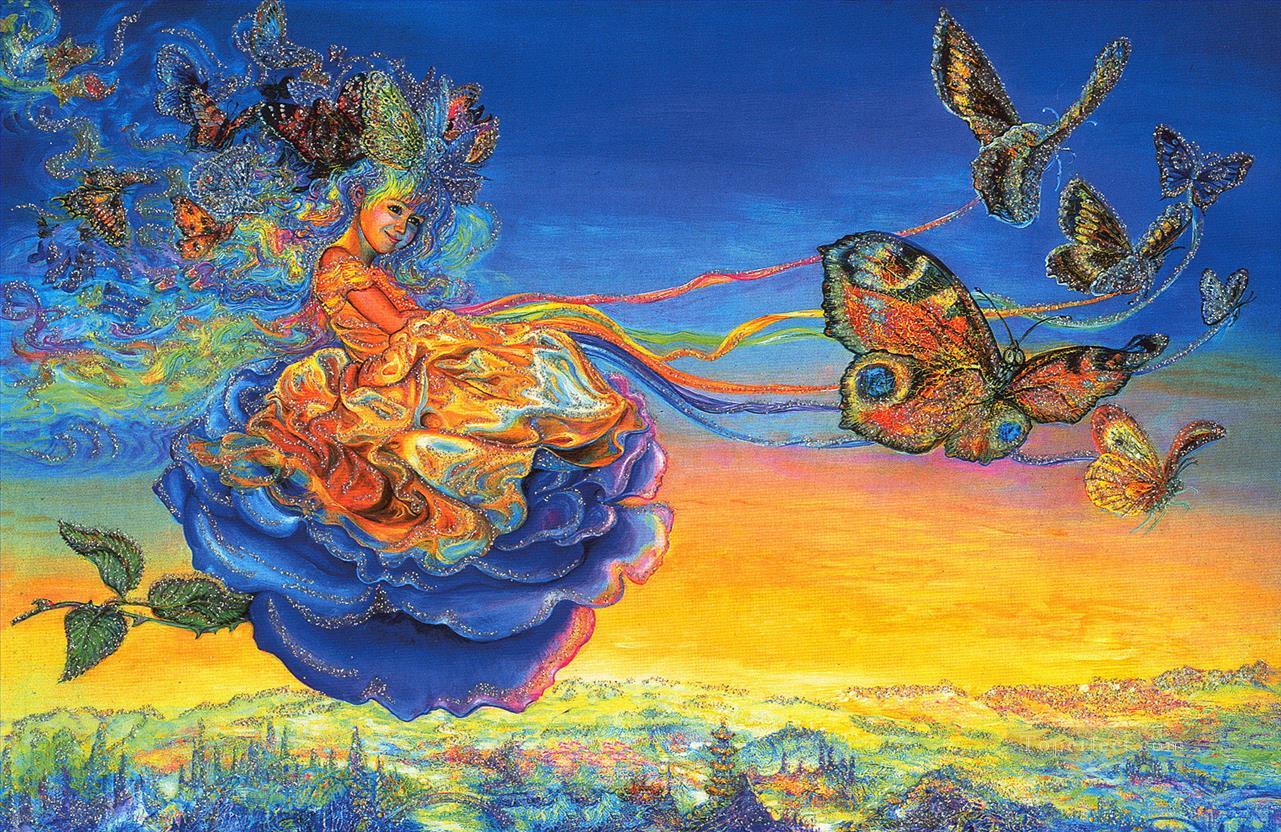JW papillon princesse fantaisie Peintures à l'huile